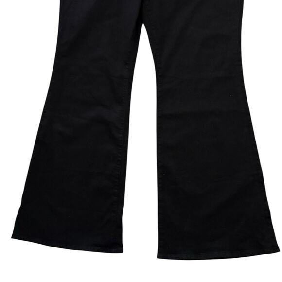 Madewell Slim Skinny Flare Jeans Black Frost Stretch Work Women’s Size 33 NEW - Picture 5 of 11